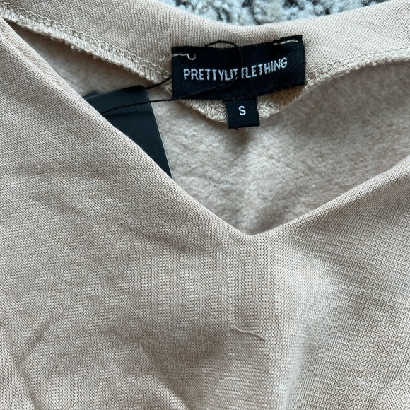 NWT Crop Off Shoulder Sweater - Sand - Picture 3 of 4